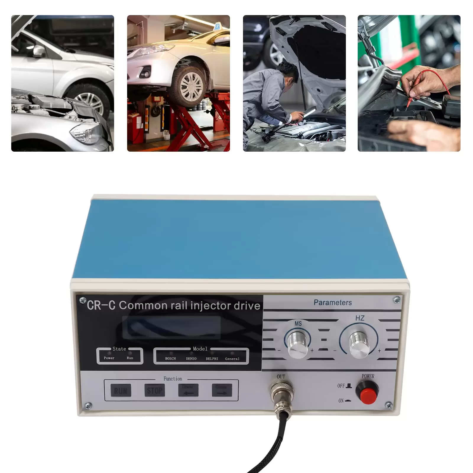 CR-C Multifunción del probador de inyectores Common Rail Tester Diesel Inyector Detector Diesel Diesel