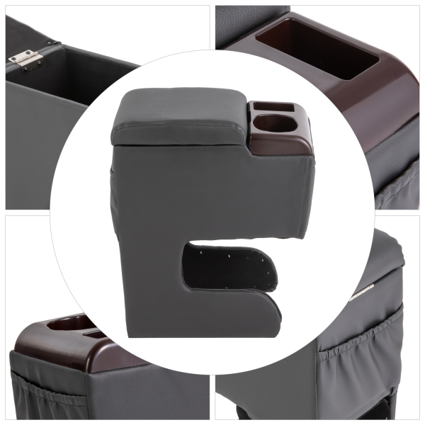 Caja de almacenamiento para reposabrazos de coche, universal, con portavasos y bolsa de almacenamiento