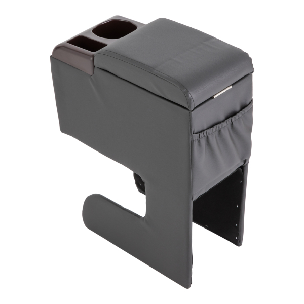 Caja de almacenamiento para reposabrazos de coche, universal, con portavasos y bolsa de almacenamiento