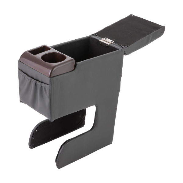 Caja de almacenamiento para reposabrazos de coche, universal, con portavasos y bolsa de almacenamiento