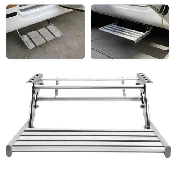 Escalón de entrada manual de aleación de aluminio para autocaravanas y caravanas. Escalón de entrada manual de aleación de aluminio para autocaravanas y caravanas.