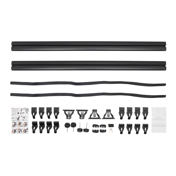 Barras transversales universales para baca, Barras transversales bloqueables para techo de coche, Baca bloqueable 130cm Barras transversales universales para baca, Barras transversales bloqueables para techo de coche, Baca bloqueable 130cm