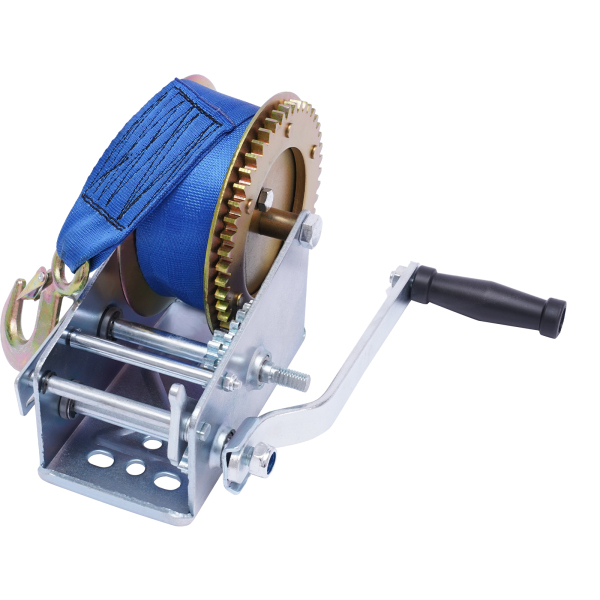 Torno de cable manual, con 10 m de cable, torno de salvamento, para embarcaciones, fuerza de tracción 1588 kg