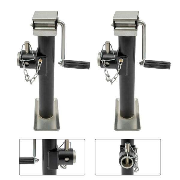 2x Gato de servicio de elevación rápida negro, capacidad de 2 toneladas, Altura de elevación: 26 cm 2x Gato de servicio de elevación rápida negro, capacidad de 2 toneladas, Altura de elevación: 26 cm