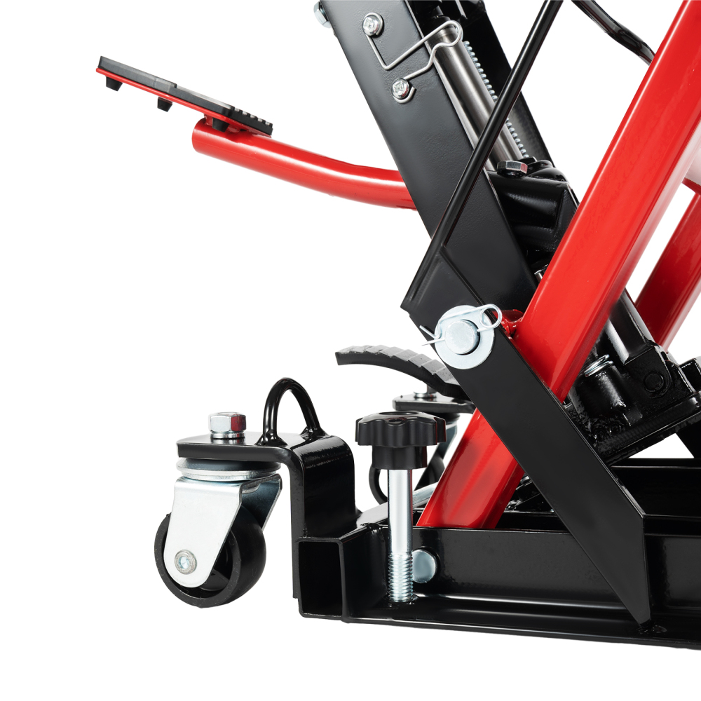 Gato de motocicleta, Plataforma elevadora hidráulica para motocicleta ATV，hasta 680 kg, almohadilla de goma gruesa, el ayudante ideal para el taller