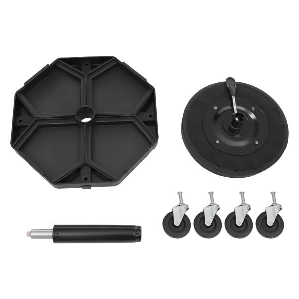 Asiento de taller redondo con ruedas, asiento neumático de garaje, asiento neumático de taller con ruedas - Negro Asiento de taller redondo con ruedas, asiento neumático de garaje, asiento neumático de taller con ruedas - Negro