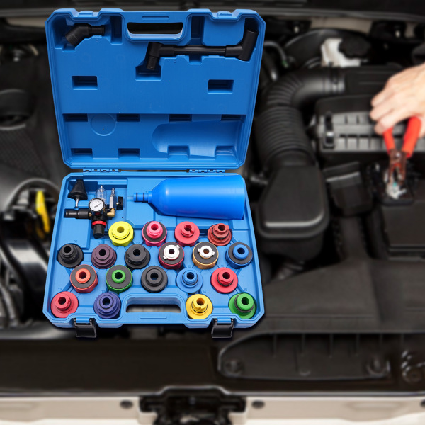 Juego de rellenado de aceite de motor, juego de cambio de aceite de motor 24PCS, Capacidad del embudo: 2L/0.53gal, Azul Juego de rellenado de aceite de motor, juego de cambio de aceite de motor 24PCS, Capacidad del embudo: 2L/0.53gal, Azul