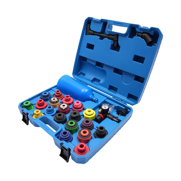 Juego de rellenado de aceite de motor, juego de cambio de aceite de motor 24PCS, Capacidad del embudo: 2L/0.53gal, Azul