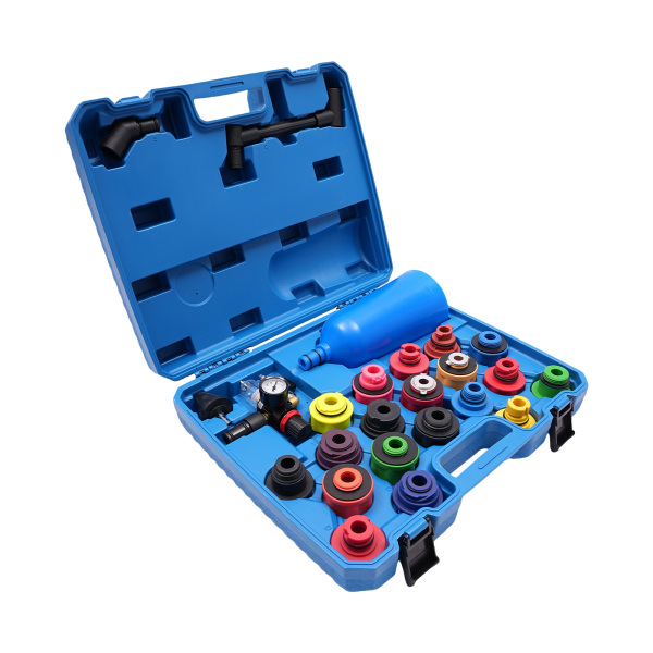 Juego de rellenado de aceite de motor, juego de cambio de aceite de motor 24PCS, Capacidad del embudo: 2L/0.53gal, Azul