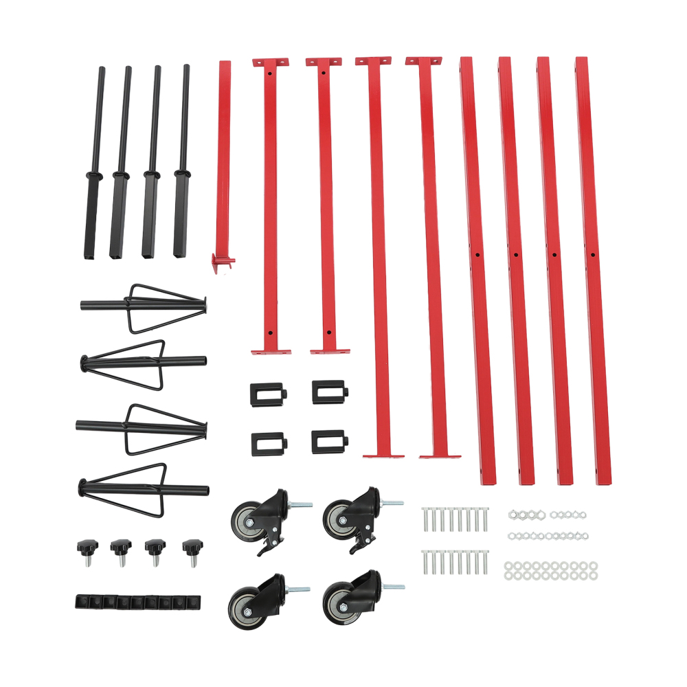 Soporte para Pintar Llantas, Soporte para Pintar Llantas, Soporte para Reparación de Autos - Rojo