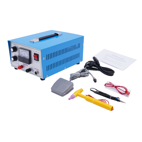Máquina de soldadura por puntos de 50 A con chispa de impulso, Herramienta portátil de reparación de soldadura de joyas Máquina de soldadura por puntos de 50 A con chispa de impulso, Herramienta portátil de reparación de soldadura de joyas