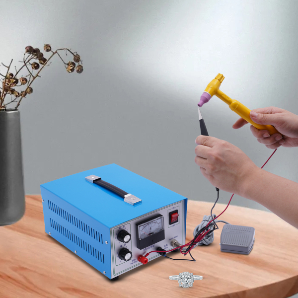 Máquina de soldadura por puntos de 50 A con chispa de impulso, Herramienta portátil de reparación de soldadura de joyas Máquina de soldadura por puntos de 50 A con chispa de impulso, Herramienta portátil de reparación de soldadura de joyas