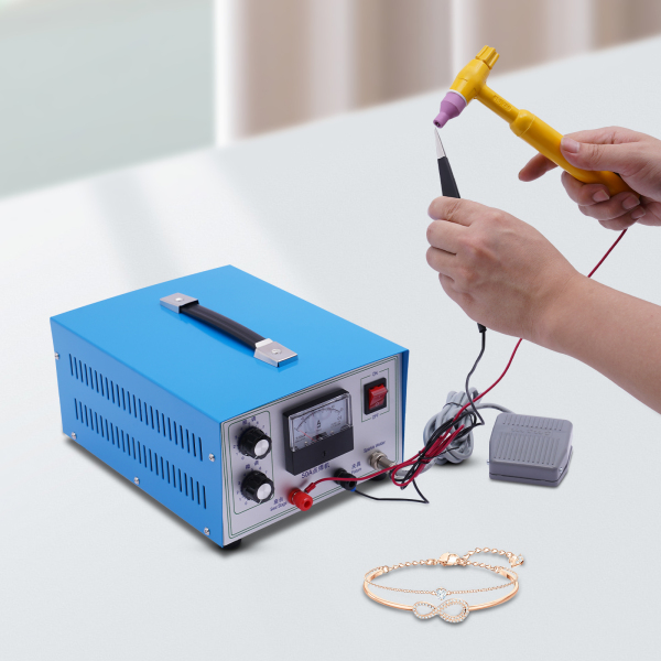 Máquina de soldadura por puntos de 50 A con chispa de impulso, Herramienta portátil de reparación de soldadura de joyas Máquina de soldadura por puntos de 50 A con chispa de impulso, Herramienta portátil de reparación de soldadura de joyas