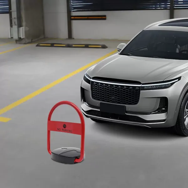 Cerradura de espacio de estacionamiento 46*56 cm, con control remoto, Capacidad de carga 8T, Cerradura de estacionamiento electrónica, rojo Cerradura de espacio de estacionamiento 46*56 cm, con control remoto, Capacidad de carga 8T, Cerradura de estacionamiento electrónica, rojo