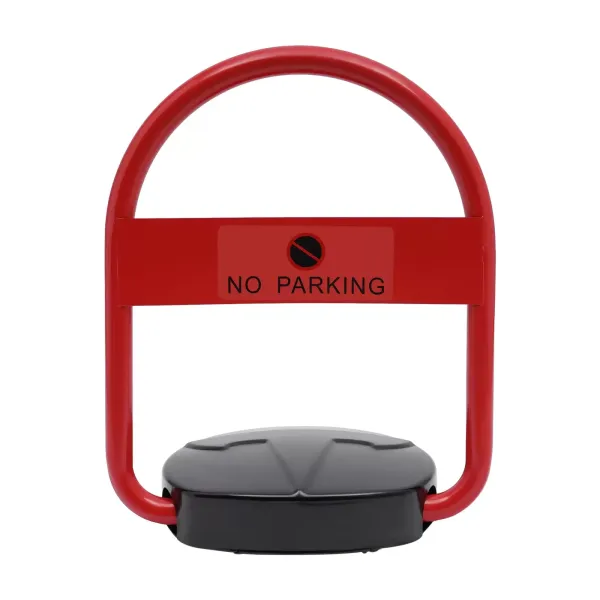 Cerradura de espacio de estacionamiento 46*56 cm, con control remoto, Capacidad de carga 8T, Cerradura de estacionamiento electrónica, rojo