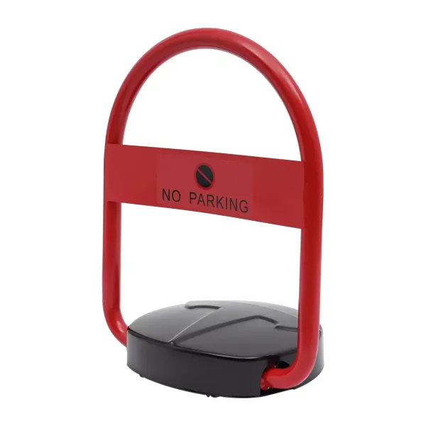 Cerradura de espacio de estacionamiento 46*56 cm, con control remoto, Capacidad de carga 8T, Cerradura de estacionamiento electrónica, rojo