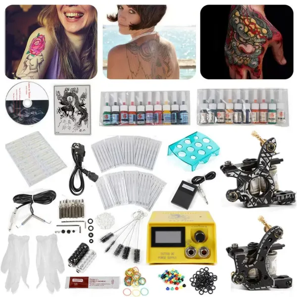 CNCEST Serie de Tatuaje Profesional con 2 Máquinas de Tatuaje