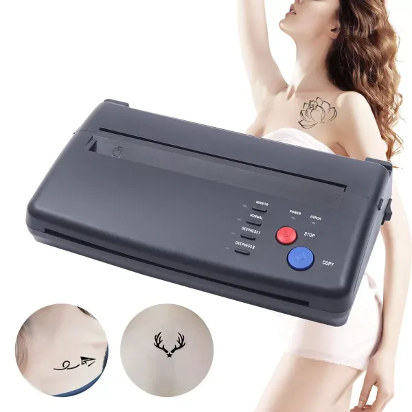 Máquina de tatuaje A4, transferencia térmica para tatuajes temporales, para fotocopiadora, ancho de escaneo efectivo de 210 mm, 5 W