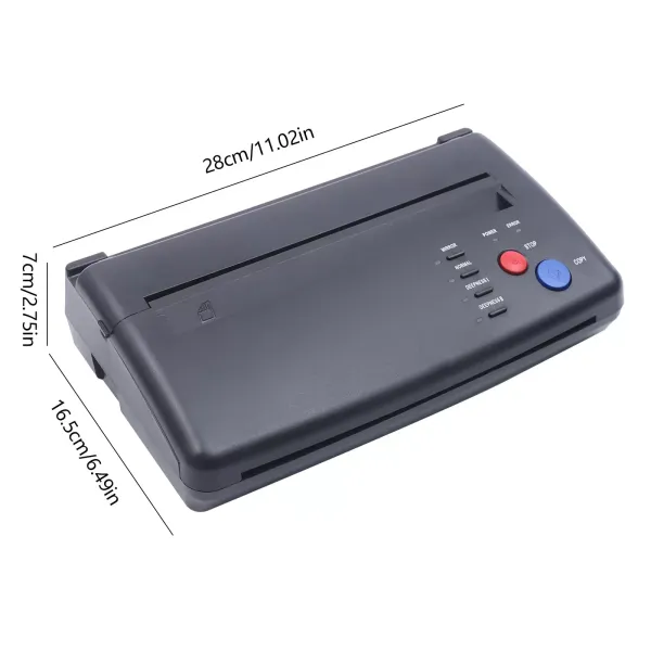Máquina de tatuaje A4, transferencia térmica para tatuajes temporales, para fotocopiadora, ancho de escaneo efectivo de 210 mm, 5 W