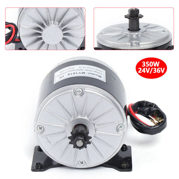 Motor eléctrico DC Motor 350W 36V Pequeño motor de cepillo de alta velocidad para Scooter