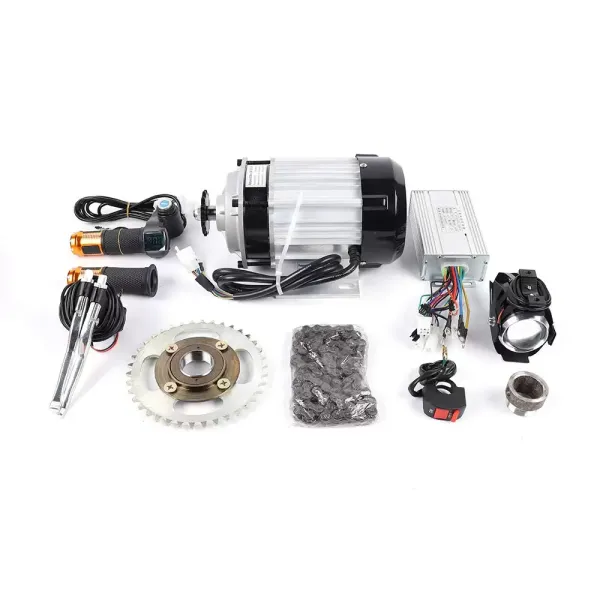 Kit de conversión de triciclo de bicicleta eléctrica, Motor de engranajes sin escobillas