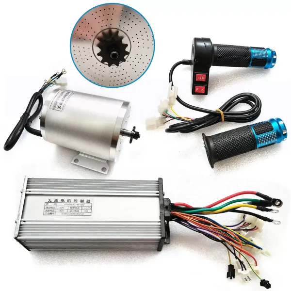 Motor eléctrico de corriente continua sin escobillas, 60 V, 2 KW, para bicicletas eléctricas, coches plegables y motos eléctricas
