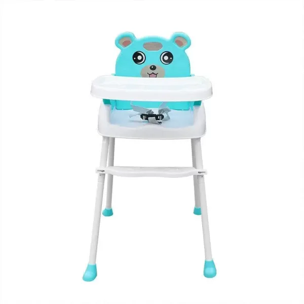 Silla Alta de alimentación para bebés 4 en 1 tronas portátiles Antideslizantes con cinturón de Seguridad de Bandeja