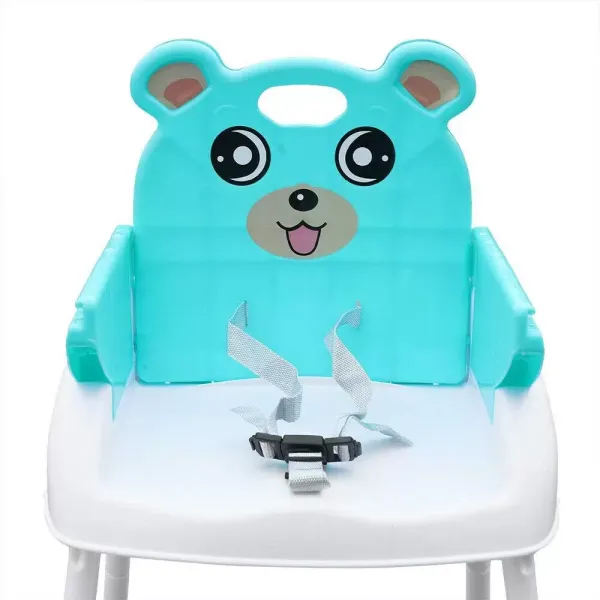 Silla Alta de alimentación para bebés 4 en 1 tronas portátiles Antideslizantes con cinturón de Seguridad de Bandeja