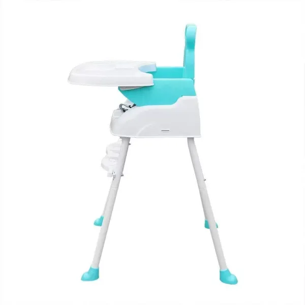 Silla Alta de alimentación para bebés 4 en 1 tronas portátiles Antideslizantes con cinturón de Seguridad de Bandeja