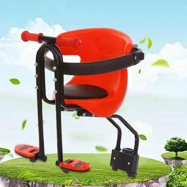 Asiento de seguridad para bicicleta infantil con pasamanos antideslizantes, elevadores para niños, desmontable Asiento de seguridad para bicicleta infantil con pasamanos antideslizantes, elevadores para niños, desmontable