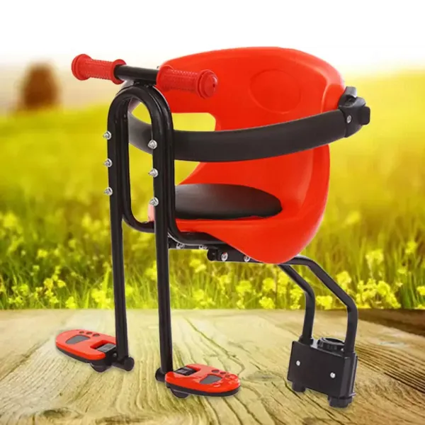 Asiento de seguridad para bicicleta infantil con pasamanos antideslizantes, elevadores para niños, desmontable