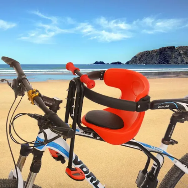 Asiento de seguridad para bicicleta infantil con pasamanos antideslizantes, elevadores para niños, desmontable Asiento de seguridad para bicicleta infantil con pasamanos antideslizantes, elevadores para niños, desmontable