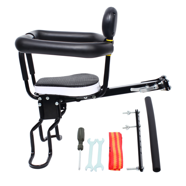 Asiento infantil para bicicleta de seguridad para niños hasta 40 kg, con pedal ajustable Asiento infantil para bicicleta de seguridad para niños hasta 40 kg, con pedal ajustable