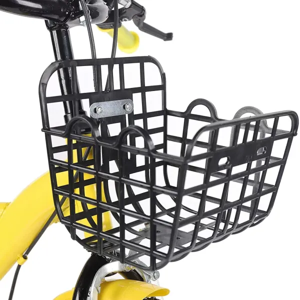 Bicicleta infantil de 12 pulgadas, para niños y niñas, con ruedas de apoyo y cesta, bicicleta infantil