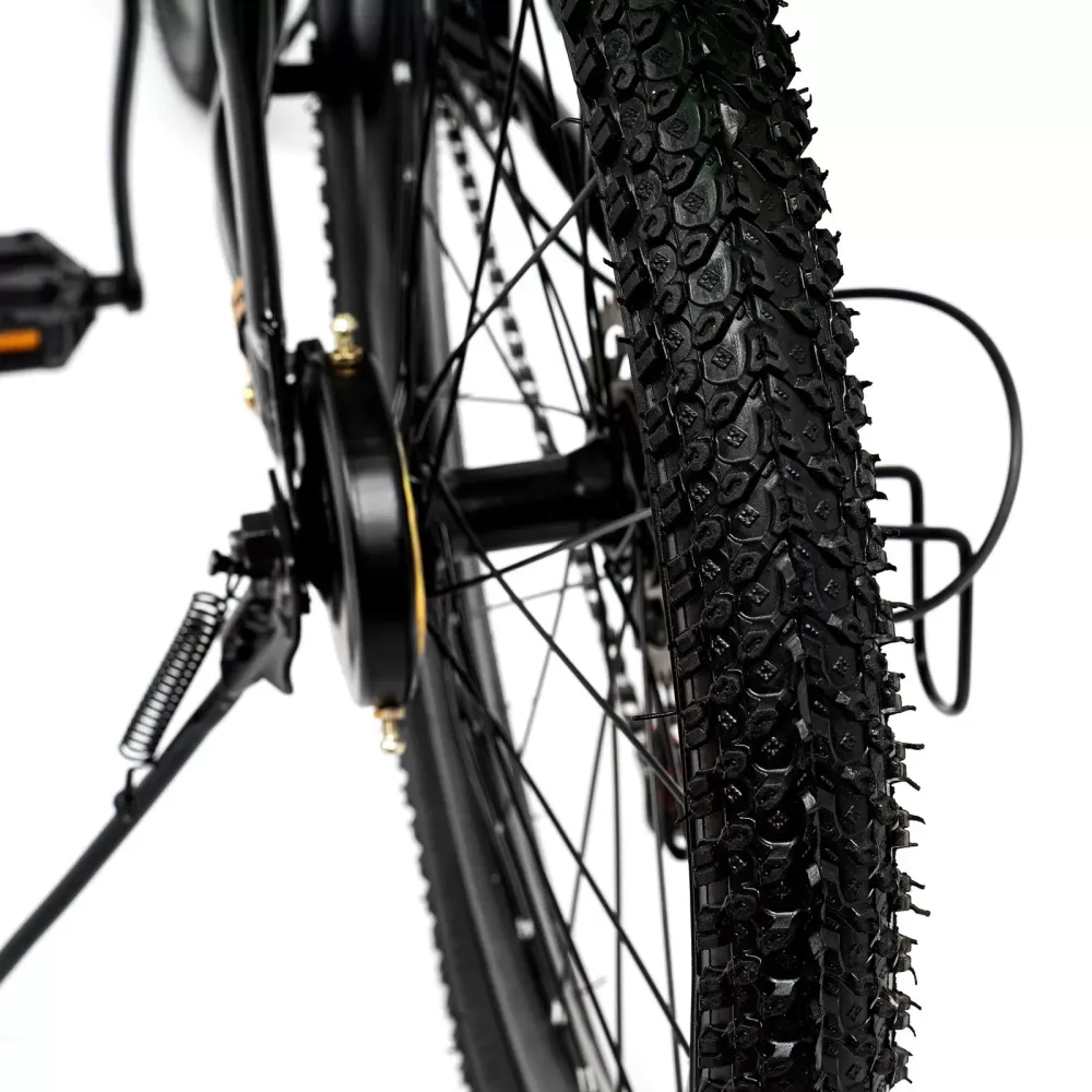 Bicicleta de montaña de 20 pulgadas, para niños y niñas con freno de doble disco, de acero al carbono de 7 velocidades, máx. 85 kg, color verde