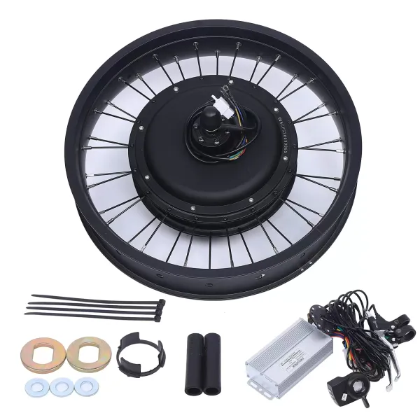 Kit de conversión para bicicleta eléctrica de motor de cubo, 20 pulgadas, rueda trasera 48 V 1000 W para bicicleta eléctrica