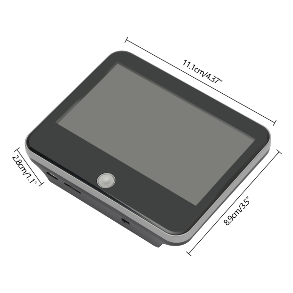Timbre de puerta con cámara de 140 ° de gran ángulo, de 1,3 megapíxeles, con batería de 4000 mAh y sensor PIR