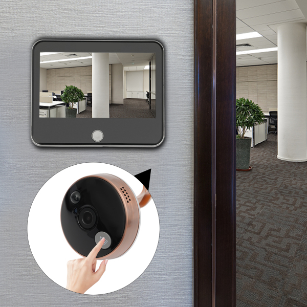 Timbre de puerta con cámara de 140 ° de gran ángulo, de 1,3 megapíxeles, con batería de 4000 mAh y sensor PIR