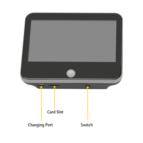 Timbre de puerta con cámara de 140 ° de gran ángulo, de 1,3 megapíxeles, con batería de 4000 mAh y sensor PIR Timbre de puerta con cámara de 140 ° de gran ángulo, de 1,3 megapíxeles, con batería de 4000 mAh y sensor PIR