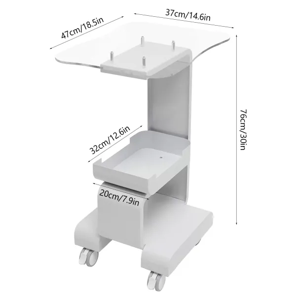 Carrito de salón de belleza - Carro de belleza portátil para herramientas de belleza