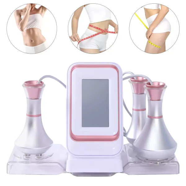 80K Ultrasonido cavitación cuerpo adelgazante máquina Body Shaping Skin Tighten pérdida de peso herramienta 3 en 1 para el cuidado de la piel