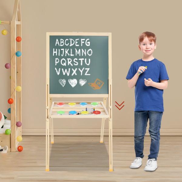 Caballete de arte, caballete para niños, caballete de arte ajustable para actividades de arte en el aula, pintura al aire libre, instituciones de capacitación