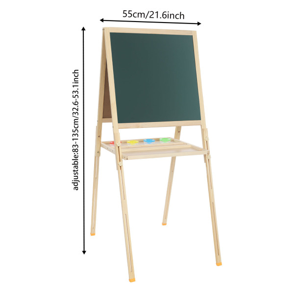 Caballete de arte, caballete para niños, caballete de arte ajustable para actividades de arte en el aula, pintura al aire libre, instituciones de capacitación
