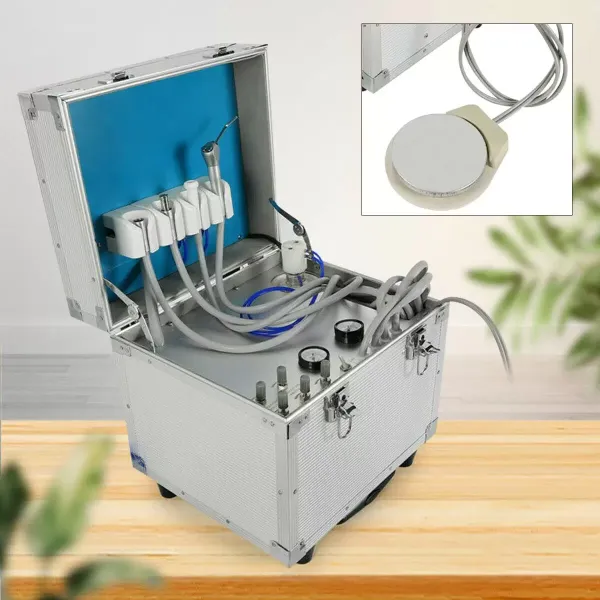 Juego de limpieza de dientes, unidad de tratamiento de limpieza de dientes portátil móvil de 220 V 360 W