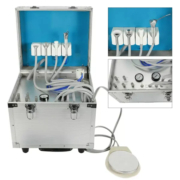 Juego de limpieza de dientes, unidad de tratamiento de limpieza de dientes portátil móvil de 220 V 360 W