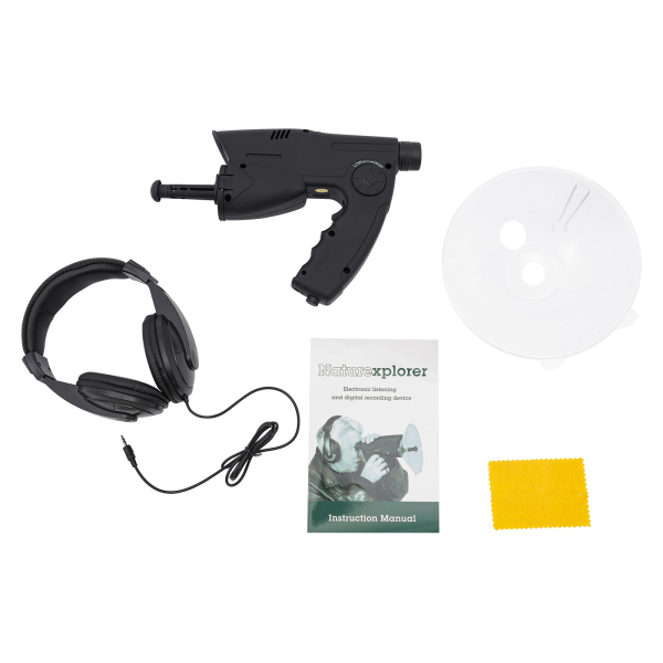 Dispositivo de escucha con micrófono para la observación de aves, Distancia de grabación: 100m, Sensibilidad: -68 ~ -50dB