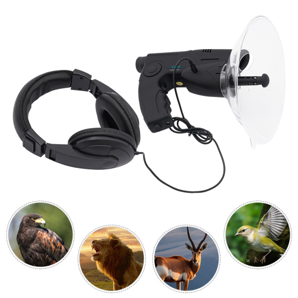 Dispositivo de escucha con micrófono para la observación de aves, Distancia de grabación: 100m, Sensibilidad: -68 ~ -50dB
