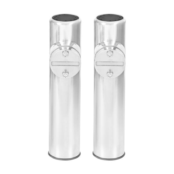 Soporte para caña de pescar de acero inoxidable 2 piezas de acero inoxidable de recreo para riel de 19 mm-25 mm Soporte para caña de pescar de acero inoxidable 2 piezas de acero inoxidable de recreo para riel de 19 mm-25 mm