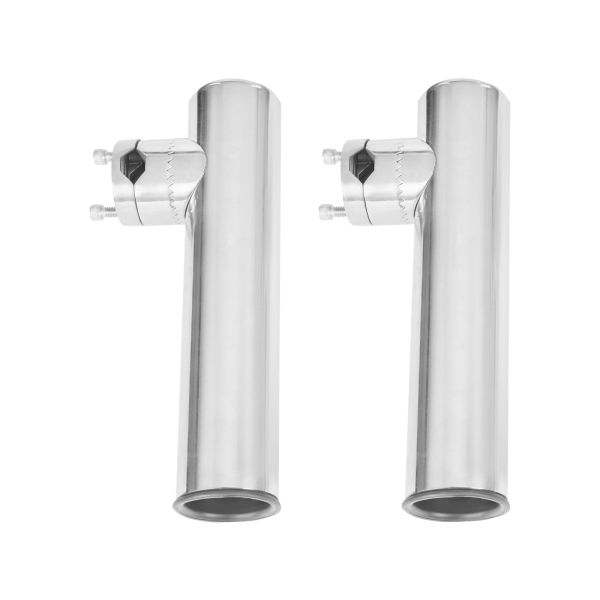 Soporte para caña de pescar de acero inoxidable 2 piezas de acero inoxidable de recreo para riel de 19 mm-25 mm Soporte para caña de pescar de acero inoxidable 2 piezas de acero inoxidable de recreo para riel de 19 mm-25 mm