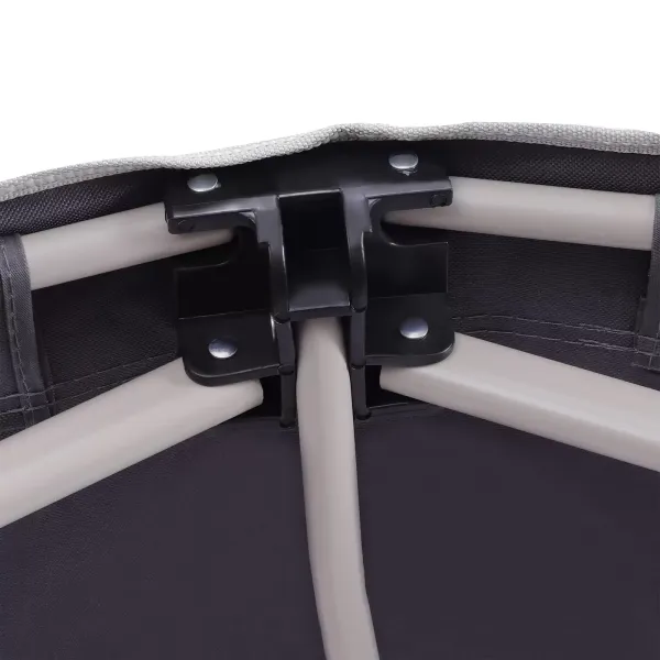 Cama de campo plegable para camping con colchón, soporta 200 kg, cama de invitados para viajes, interior, playa, jardín, 190 x 71 x 35 cm (gris)